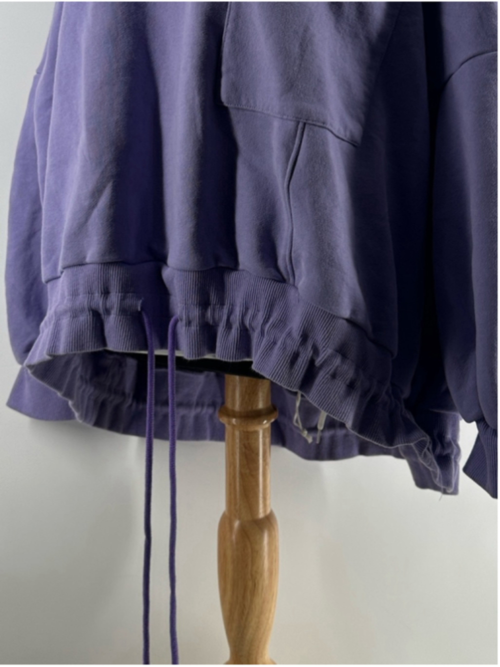 NAP Loungewear Oversized purple Pullover Sweatshirt Drawstring Hem Size XL - Picture 3 of 12